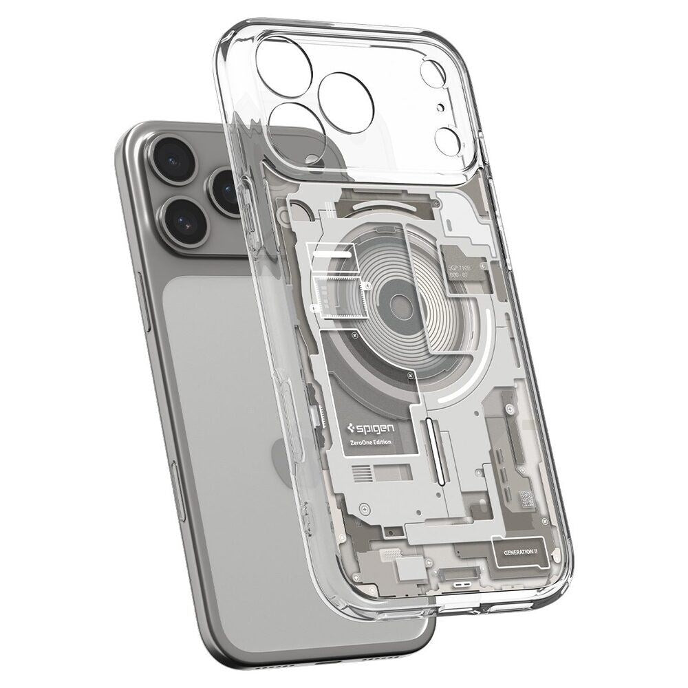 iPhone 18 Pro Max / 17 Pro Max Spigen Ultra Hybrid Deksel - MagSafe Kompatibel - Gjennomsiktig / Sølv