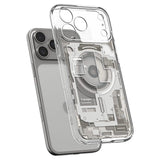 iPhone 18 Pro Max / 17 Pro Max Spigen Ultra Hybrid Deksel - MagSafe Kompatibel - Gjennomsiktig / Sølv