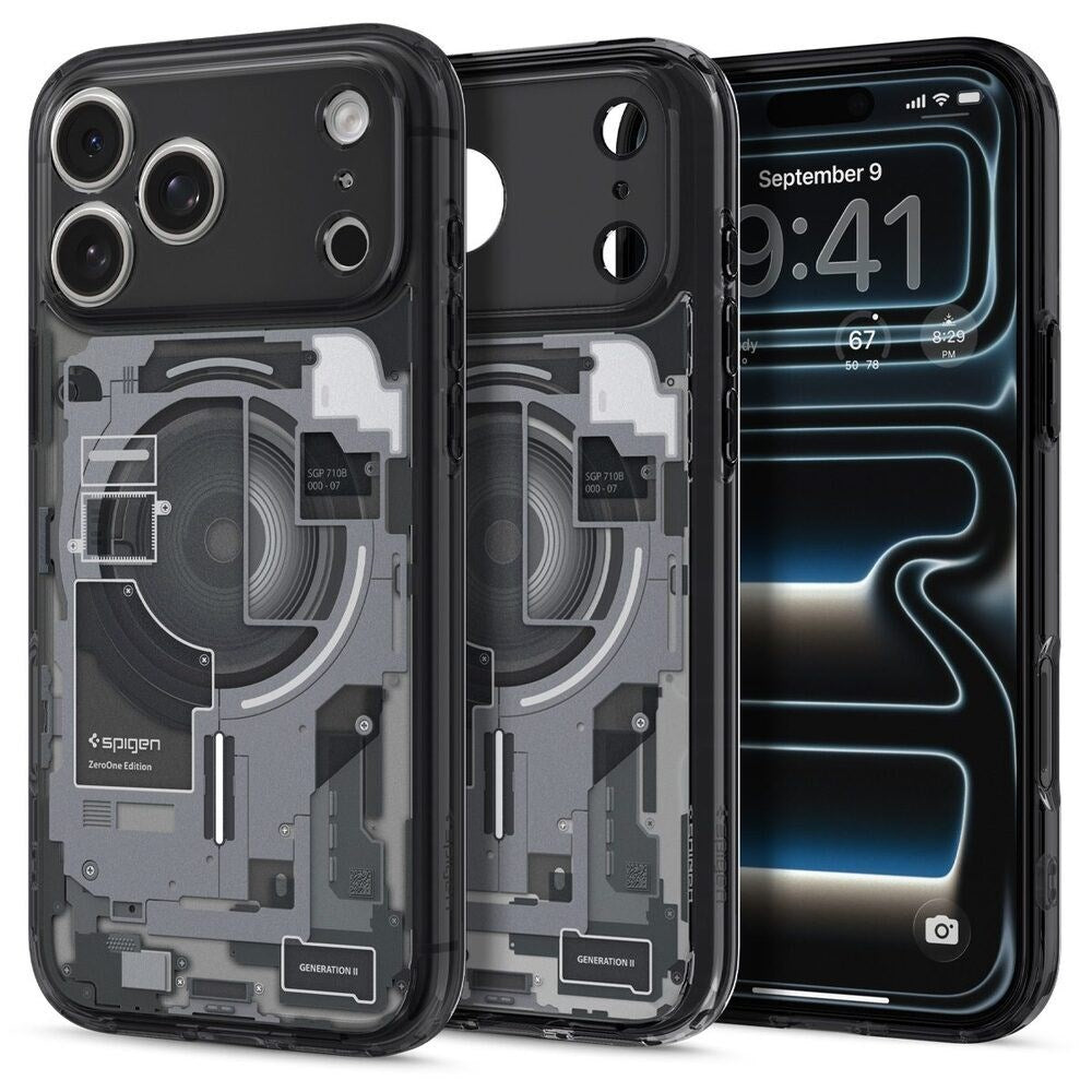 iPhone 18 Pro / 17 Pro Spigen Ultra Hybrid Deksel - MagSafe Kompatibel - Gjennomsiktig / Svart