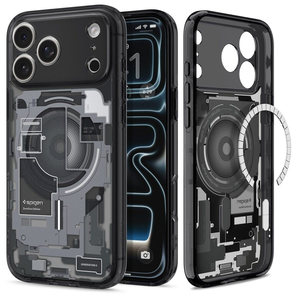iPhone 18 Pro / 17 Pro Spigen Ultra Hybrid Deksel - MagSafe Kompatibel - Gjennomsiktig / Svart