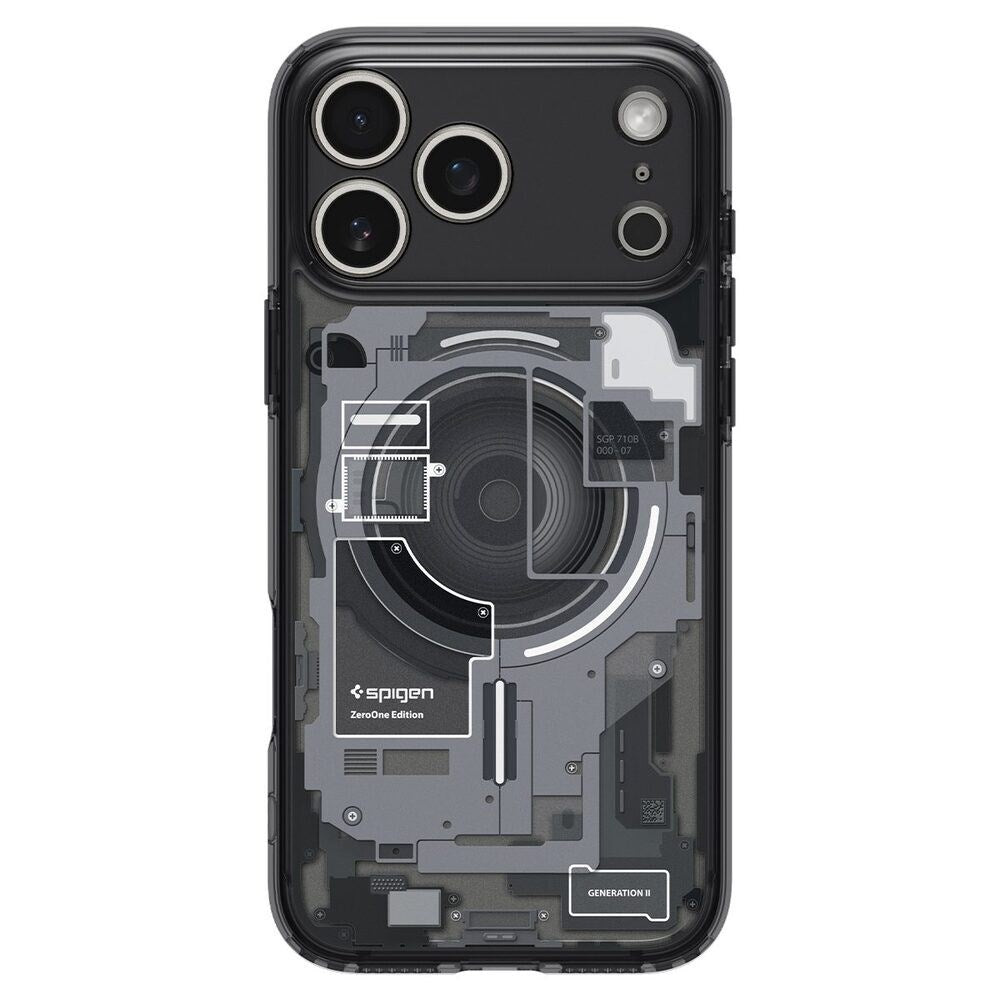 iPhone 18 Pro / 17 Pro Spigen Ultra Hybrid Deksel - MagSafe Kompatibel - Gjennomsiktig / Svart