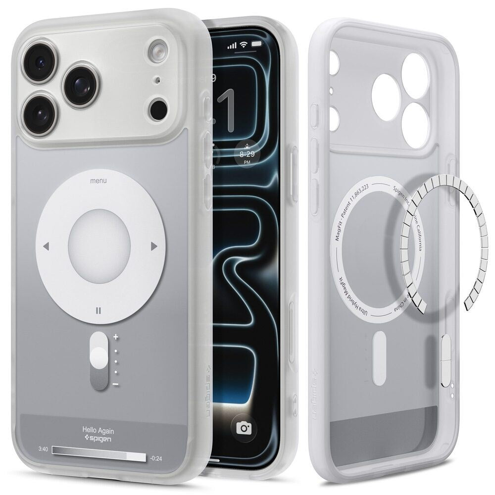 iPhone 18 Pro Max / 17 Pro Max Spigen Ultra Hybrid Deksel - MagSafe Kompatibel - Sølv