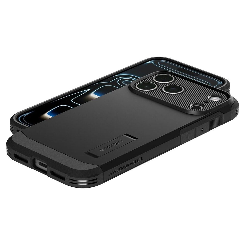 iPhone 18 Pro Max / 17 Pro Max Spigen Tough Armor T Deksel - MagSafe Kompatibel - Svart