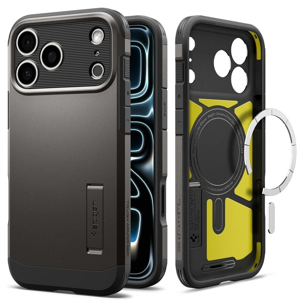 iPhone 18 Pro / 17 Pro Spigen Tough Armor T Deksel - MagSafe Kompatibel - Grå