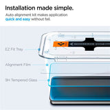 Samsung Galaxy S24 Spigen EZ Fit Glas.tR Skjermbeskytter 2. Stk - Case Friendly - Gjennomsiktig