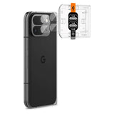 Spigen Herdet Glass Kameralinsebeskyttelse - Google Pixel 9 Pro Fold - 2 Pack - Gjennomsiktig