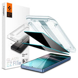 Samsung Galaxy S25 Ultra Spigen Glass tR EZ Fit HD Skjermbeskyttelsesglass - Privacy - 2 stk - Gjennomsiktig