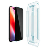 iPhone Air Spigen Glass tR EZ Fit Skjermbeskyttelsesglass - Privacy Funksjon - 2 stk - Gjennomsiktig