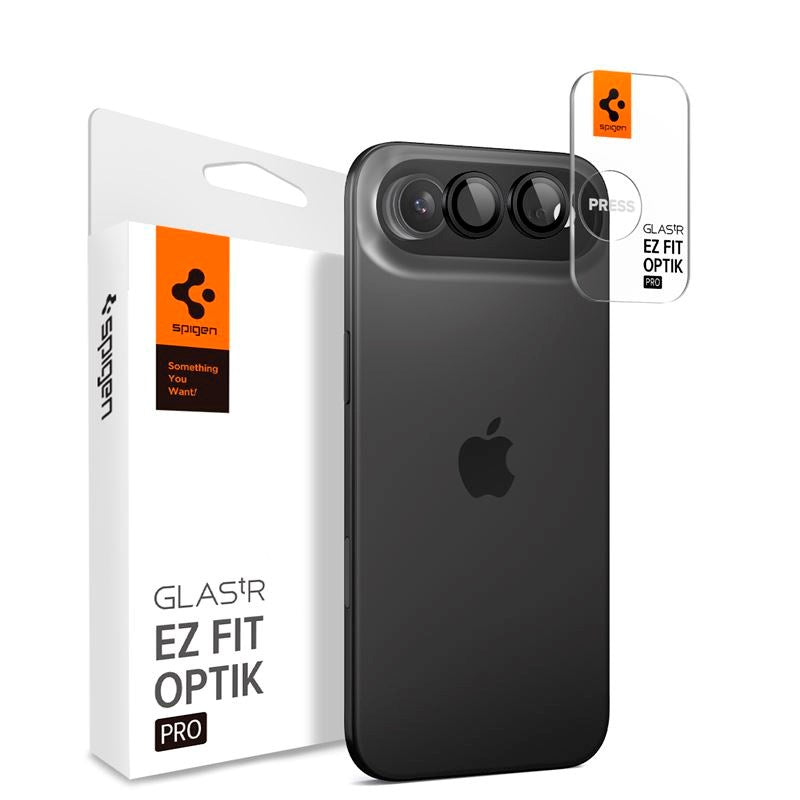 iPhone Air Spigen Glass tR EZ Fit Optik Pro Kameralinsebeskyttelsesglass - 2 stk - Svart
