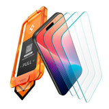 iPhone 17 Pro Spigen Skjermbeskytter med AlignMaster - 3 stk. - Gjennomsiktig