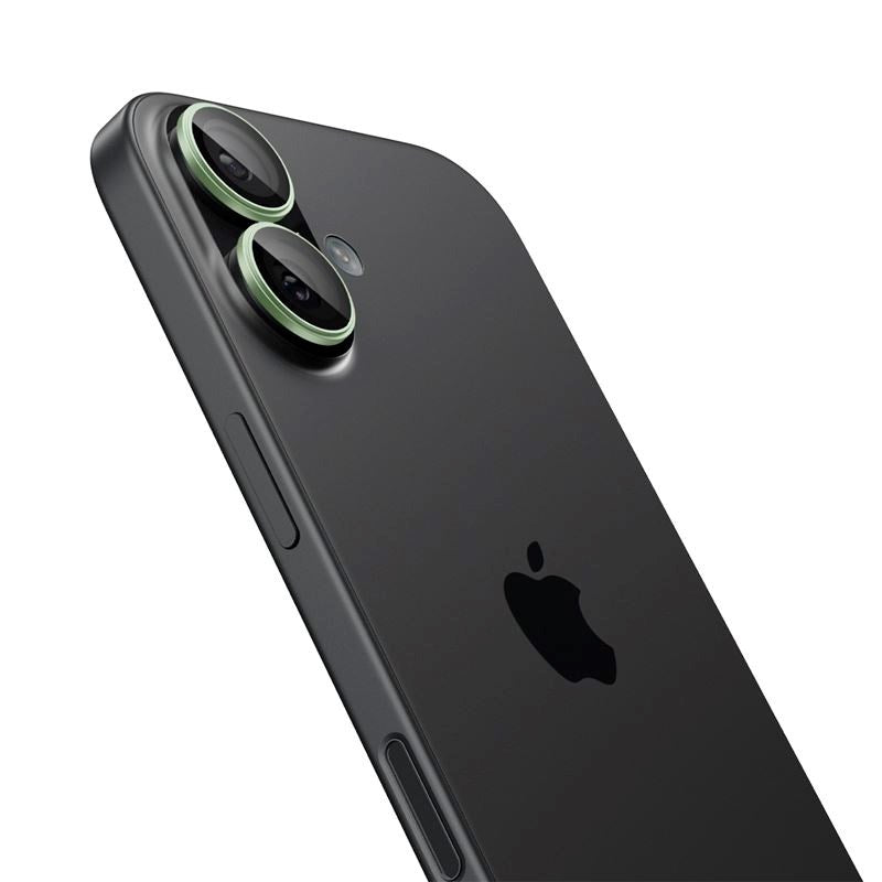 iPhone 17 Spigen Glass tR EZ Fit Optik Pro Kameralinsebeskyttelsesglass - 2 stk - Grønn