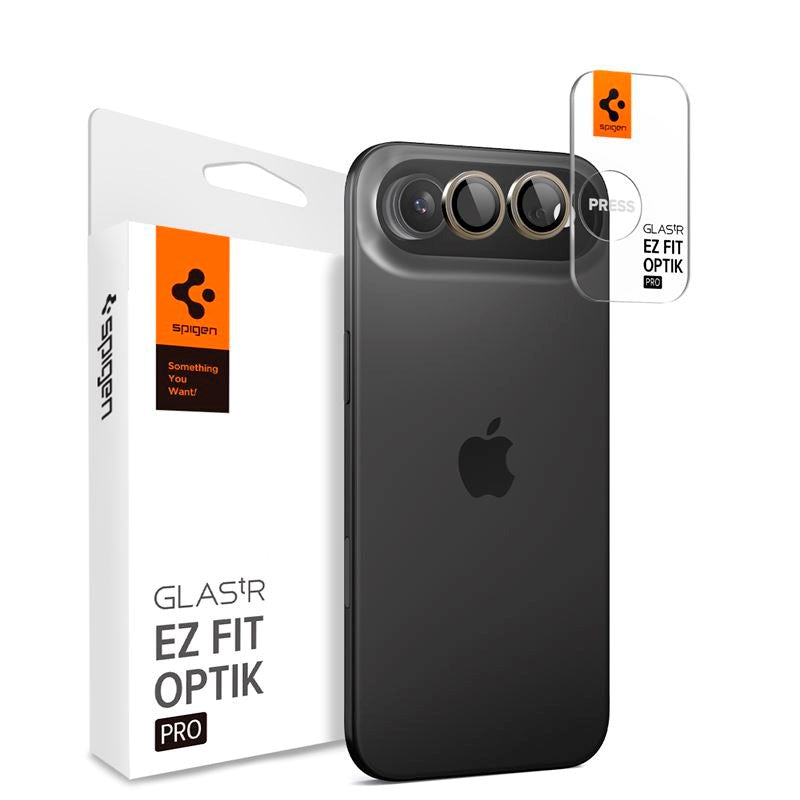 iPhone Air Spigen Glass tR EZ Fit Optik Pro Kameralinsebeskyttelsesglass - 2 stk - Gull
