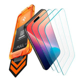 iPhone 17 Spigen Skjermbeskytter med AlignMaster - 3 stk. - Gjennomsiktig