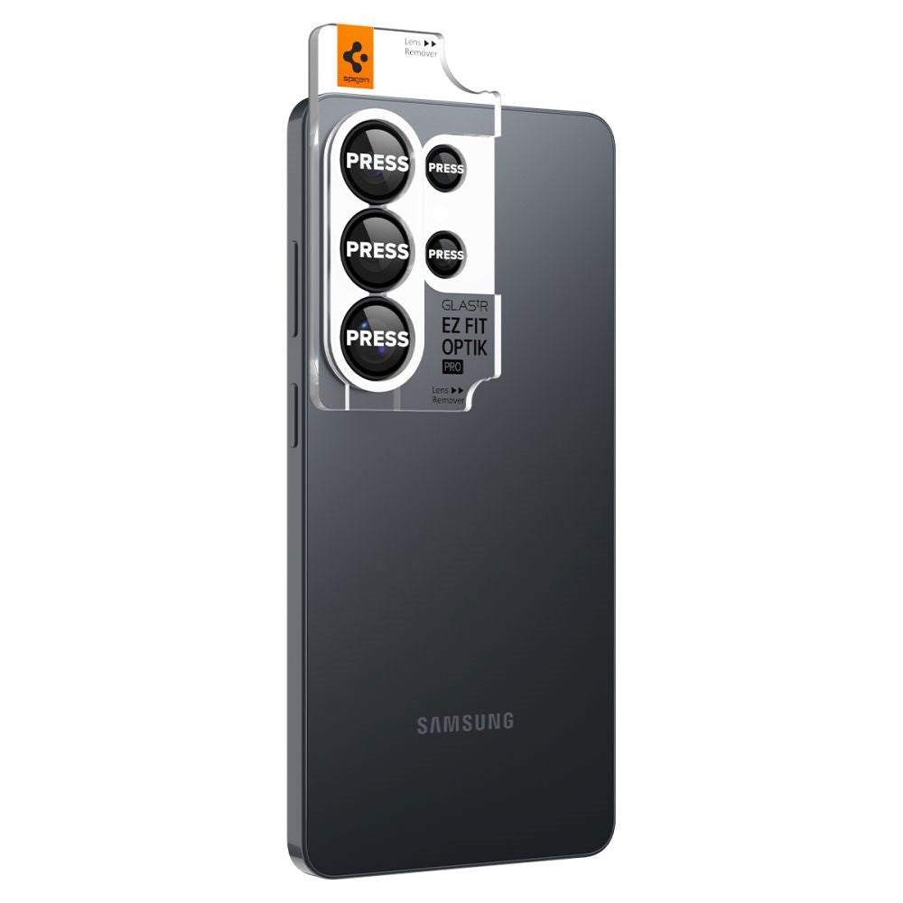 Samsung Galaxy S26 Ultra Spigen Glass tR EZ Fit Optik Pro Kameralinsebeskyttelsesglass - 2 stk - Svart