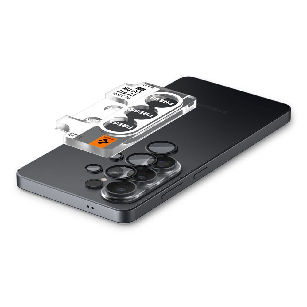 Samsung Galaxy S26 Ultra Spigen Glass tR EZ Fit Optik Pro Kameralinsebeskyttelsesglass - 2 stk - Svart