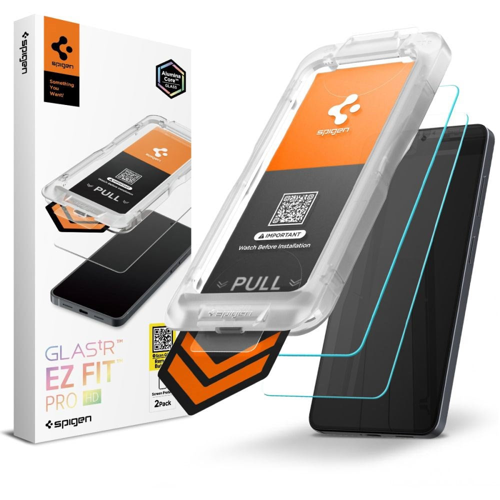Samsung Galaxy S26+ (Plus) Spigen Glass tR EZ Fit Pro HD Skjermbeskyttelsesglass - 2 stk - Gjennomsiktig