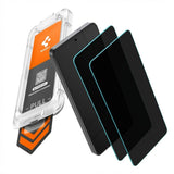 Samsung Galaxy S26 Spigen Glass tR EZ Fit Pro HD Skjermbeskyttelsesglass - Privacy Funksjon - 2 stk - Gjennomsiktig