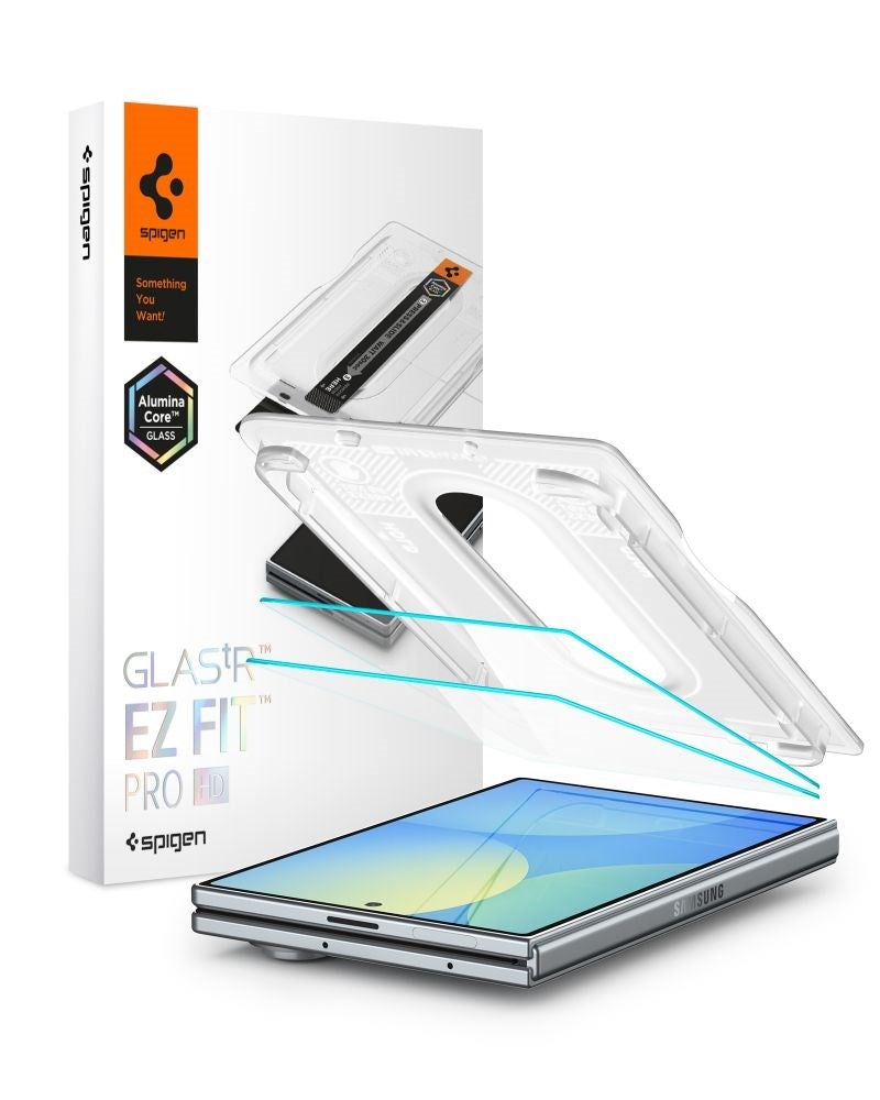 Samsung Galaxy Z Fold8 Spigen Glass tR EZ Fit Pro HD Skjermbeskyttelsesglass - 2 stk - Gjennomsiktig