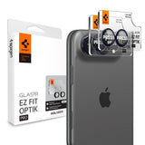 iPhone Duo Spigen Glass tR EZ Fit Optik Pro Kameralinsebeskyttelse - 2 stk - Svart