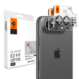 iPhone Duo Spigen Glass tR EZ Fit Optik Pro Kameralinsebeskyttelse - 2 stk - Hvit