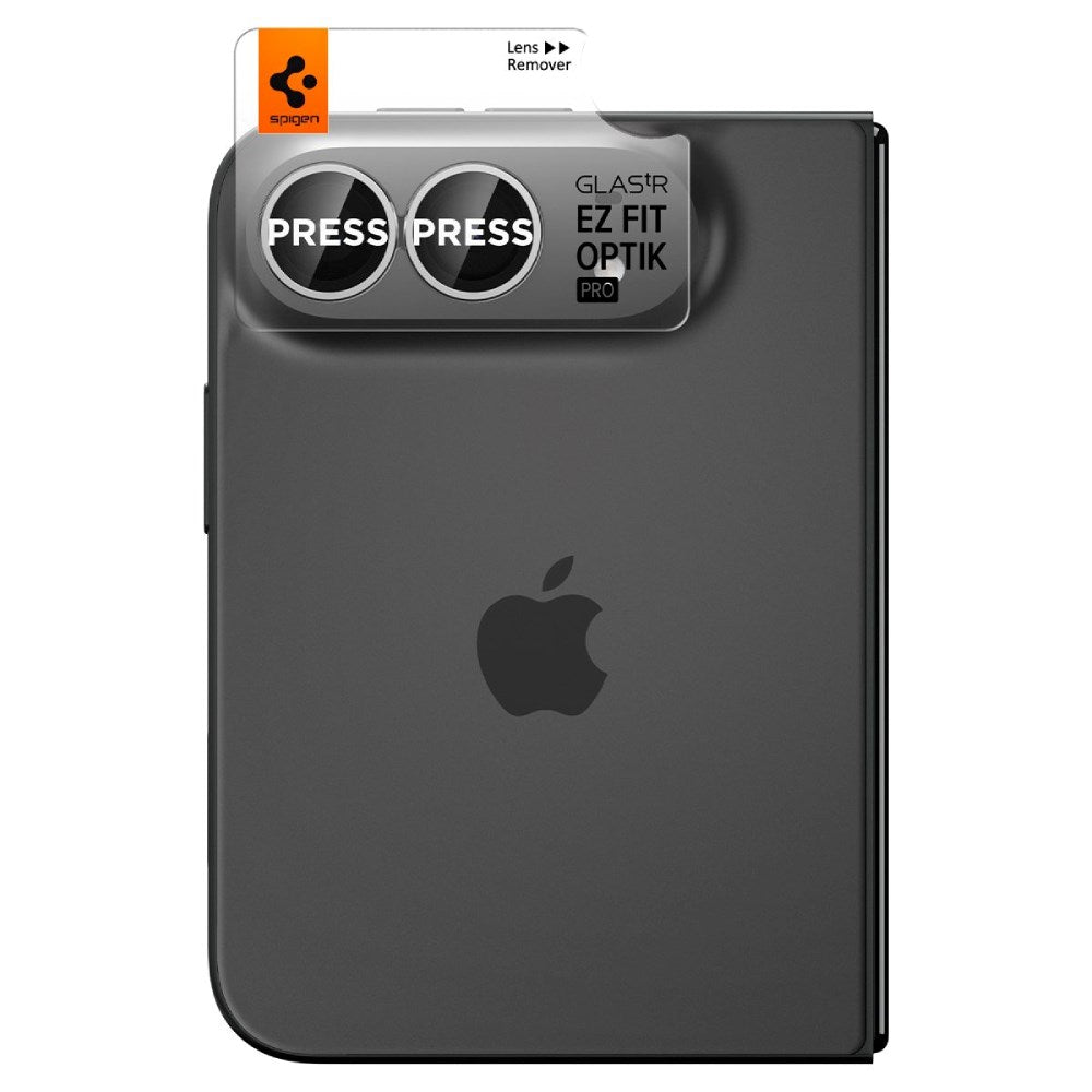 iPhone Duo Spigen Glass tR EZ Fit Optik Pro Kameralinsebeskyttelse - 2 stk - Hvit