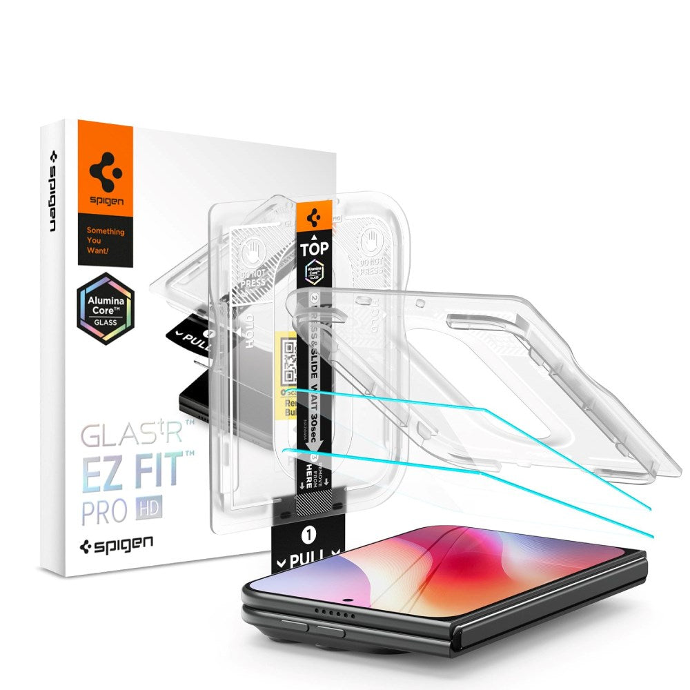 iPhone Duo Spigen Glass tR EZ Fit Pro HD Beskyttelsesglass - 2 stk - Gjennomsiktig