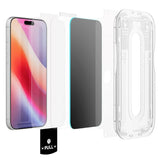 iPhone 18 Pro Spigen Glass tR EZ Fit Pro HD Privacy Beskyttelsesglass - 2 stk - Gjennomsiktig