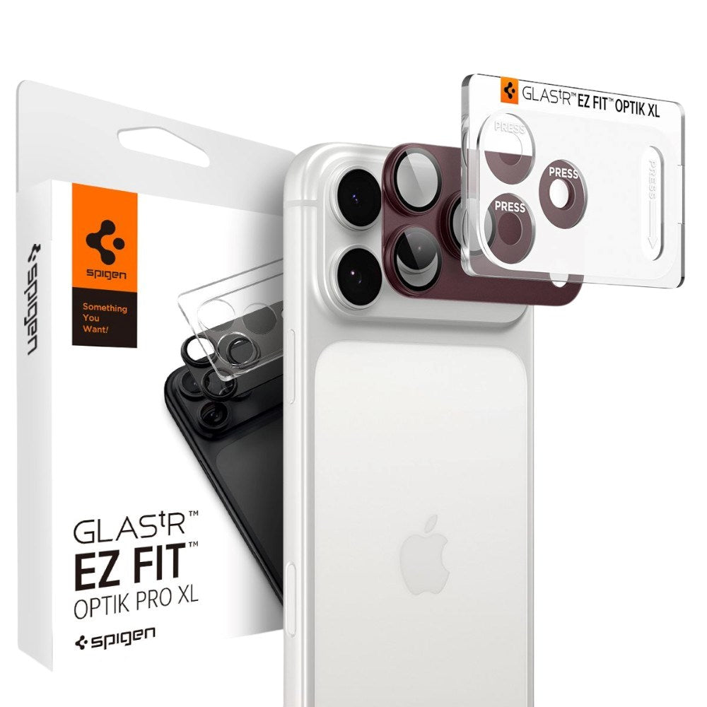 iPhone 18 Pro Max Spigen Glass tR EZ Fit Optik Pro XL Kameralinsebeskyttelse - Lilla