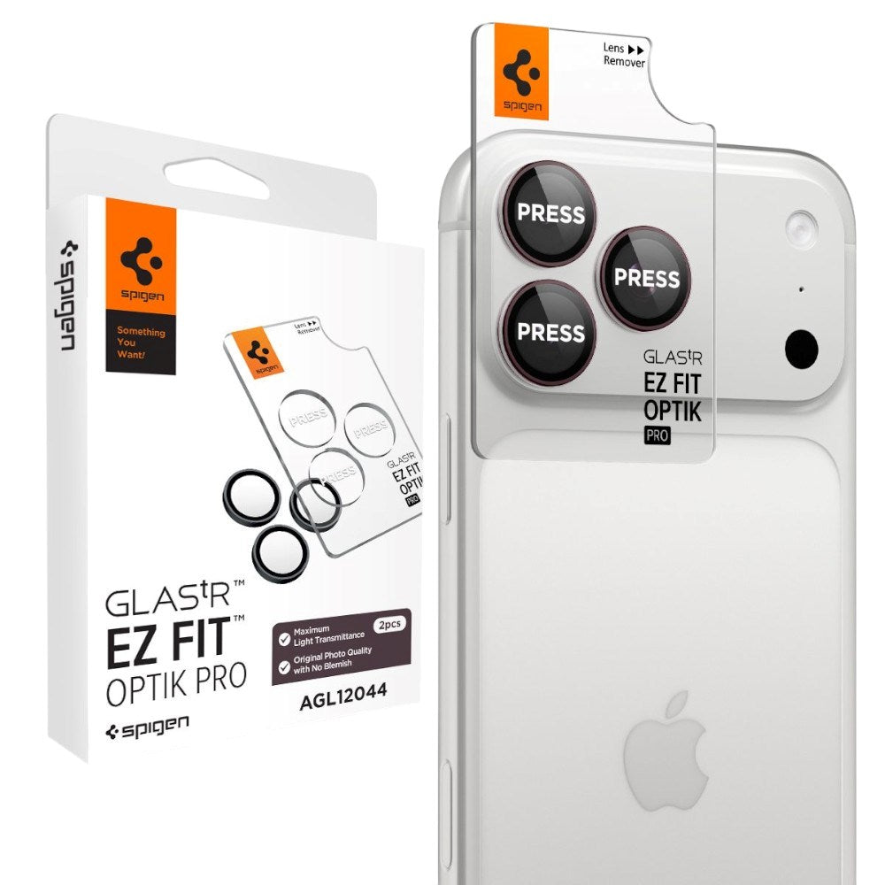 iPhone 18 Pro / 18 Pro Max Spigen Glass tR EZ Fit Optik Pro Kameralinsebeskyttelse - 2 stk - Lilla