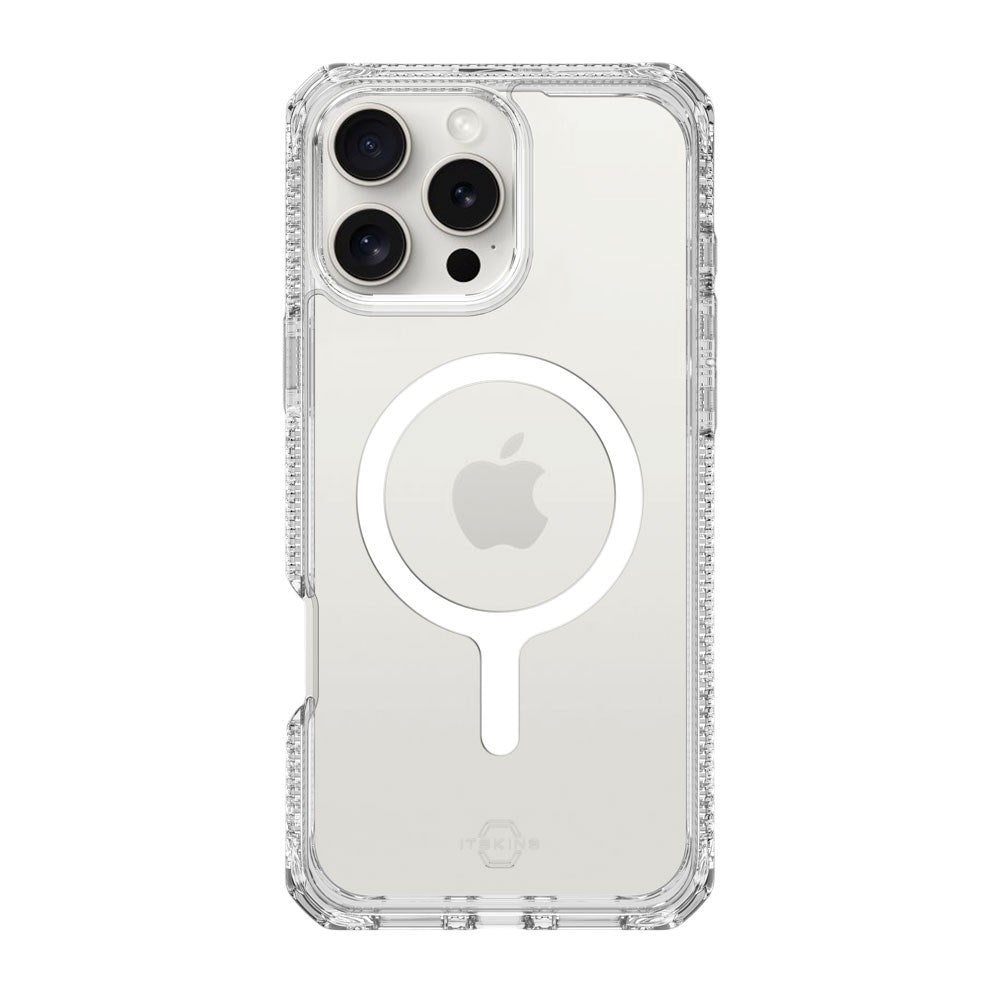 iPhone 16 Pro ITSKINS Hybrid MagClear Deksel - MagSafe Kompatibel - Gjennomsiktig