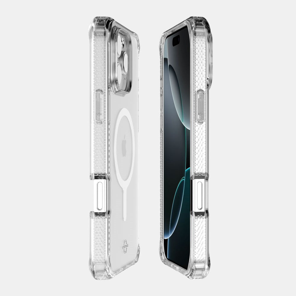 iPhone 16 Pro ITSKINS Hybrid MagClear Deksel - MagSafe Kompatibel - Gjennomsiktig