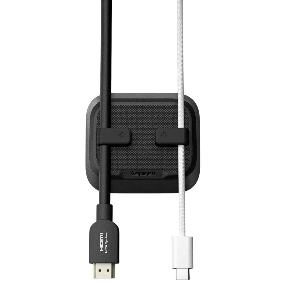 Magnetisk Kabelholder Spigen - 2 stk. Magnetiske Kabelklemmer - Svart