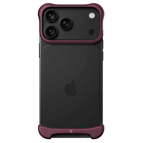 iPhone 18 Pro Arc Pulse Aluminum Bumper Deksel - Matte Dark Red