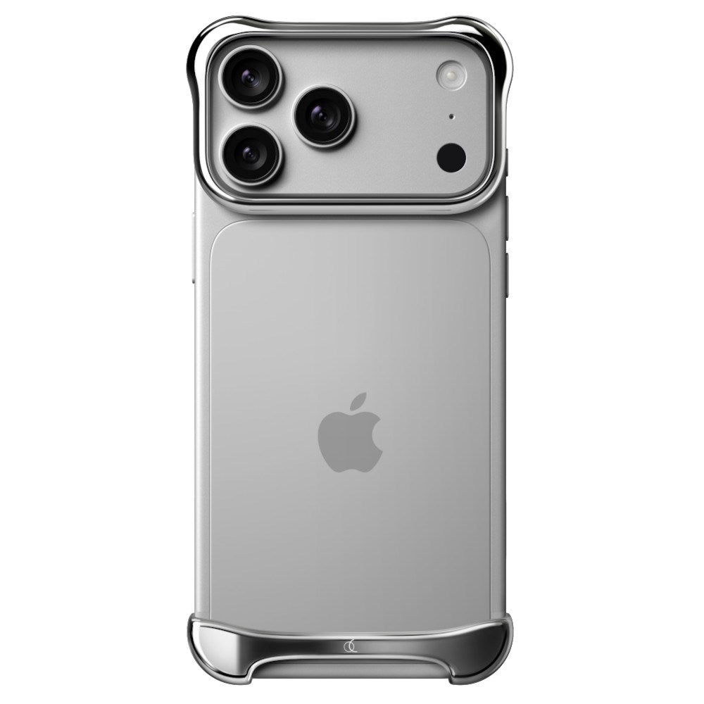 iPhone 18 Pro Max Arc Pulse Aluminum Bumper Deksel - Silver