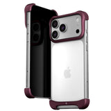 iPhone 18 Pro Max Arc Pulse Aluminum Bumper Deksel - Matte Dark Red