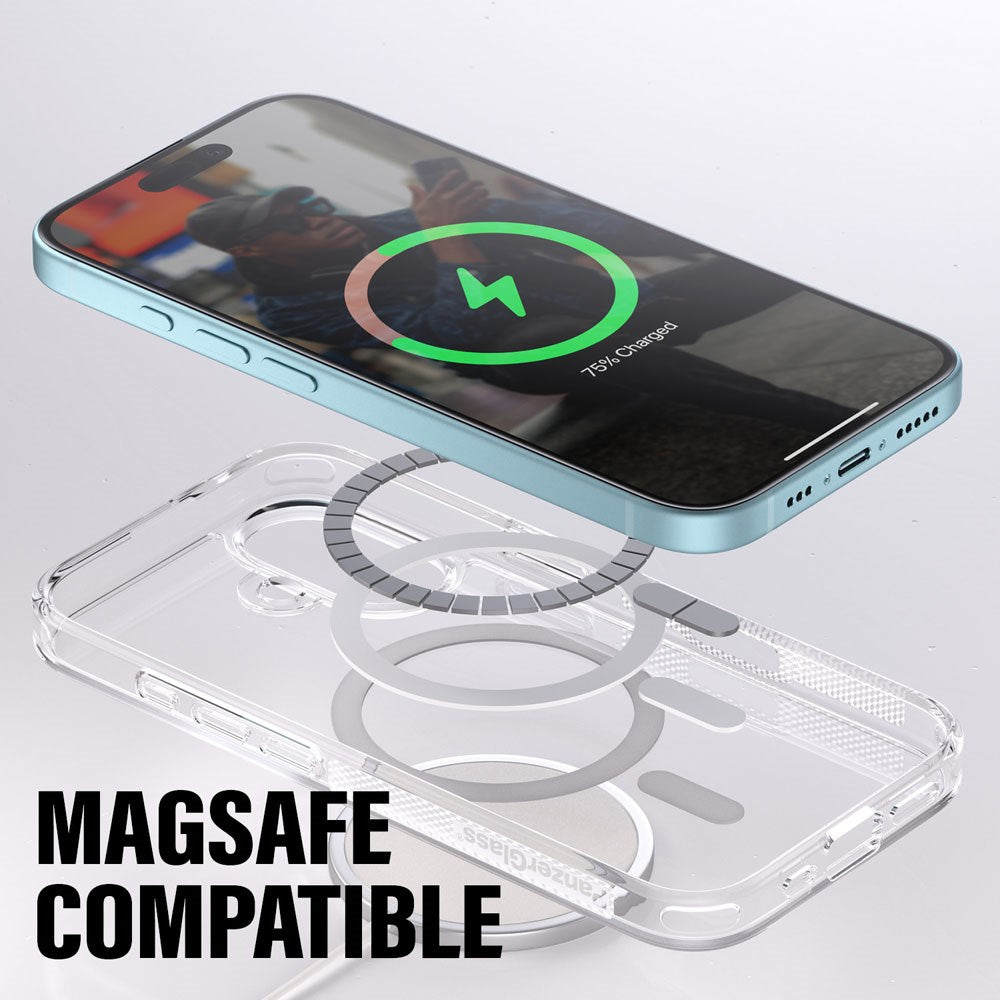 iPhone 16 Pro PanzerGlass 3-i-1 Bundle m. EasyAligner - Skjermbeskyttelse (UWF) / Deksel / Kamerabeskyttelse - Gjennomsiktig / Svart