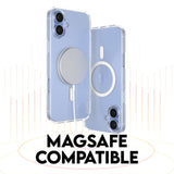 CARE By PanzerGlass iPhone 16 3-i-1 FLAGSHIP MagSafe Bundle - Skjermbeskyttelse (UWF) / Deksel / Kamerabeskyttelse - Gjennomsiktig / Hvit