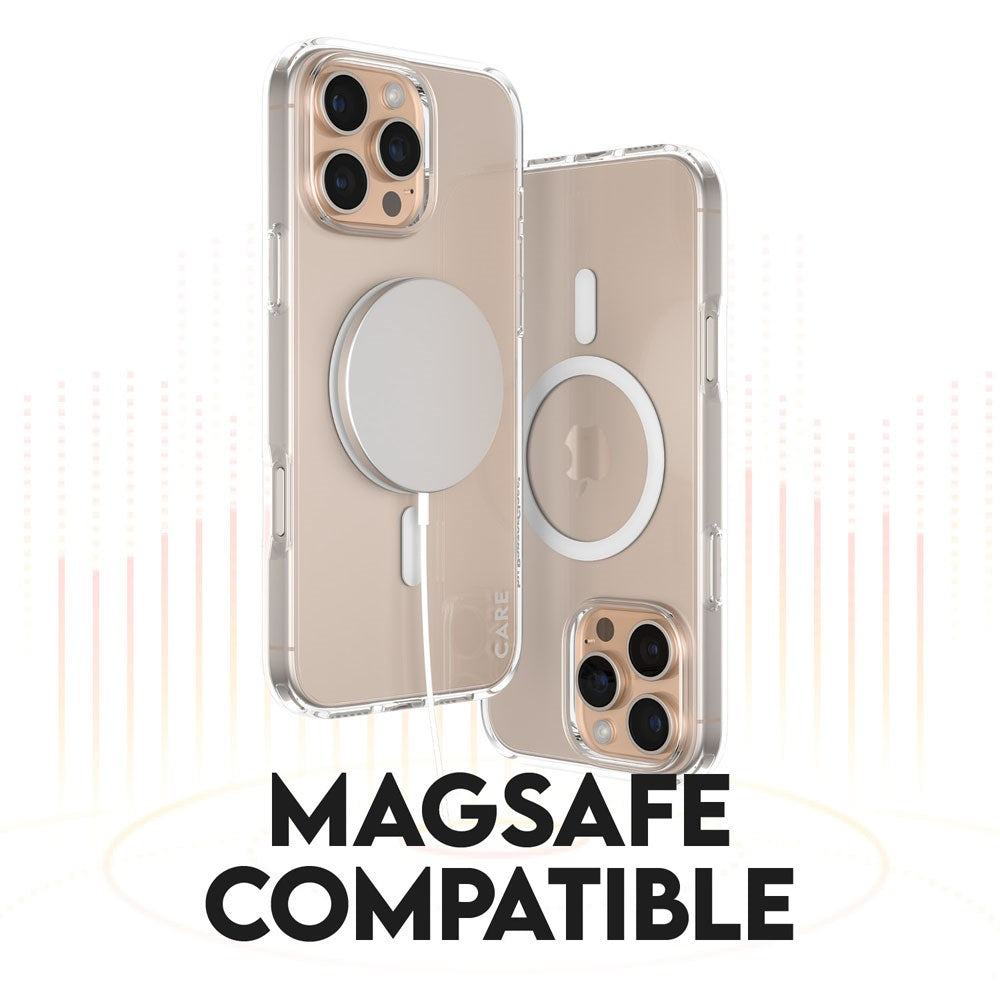 CARE By PanzerGlass iPhone 16 Pro Max 3-i-1 FLAGSHIP MagSafe Bundle - Skjermbeskyttelse (UWF) / Deksel / Kamerabeskyttelse - Gjennomsiktig / Hvit