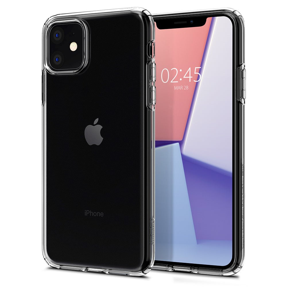 iPhone 11 Spigen Liquid Crystal Deksel - Gjennomsiktig