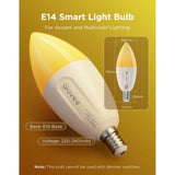 Govee Wi-Fi & Bluetooth Smart Light Bulb 450lm - 2 stk. - Hvit