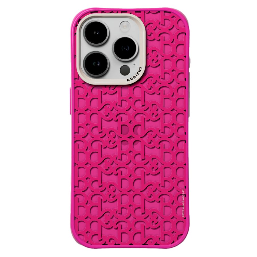 Nudient Form Case iPhone 15 Pro Deksel - Barbie Monogram