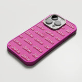 Nudient Form Case iPhone 14 Pro Deksel - Barbie Grid