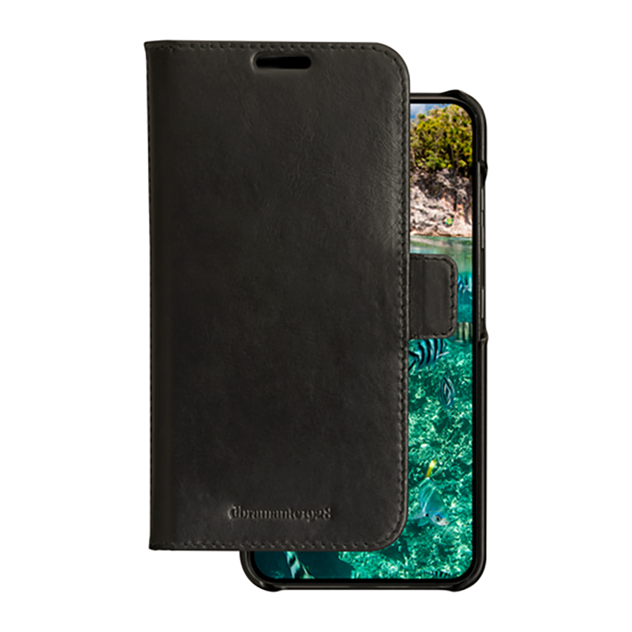 Samsung Galaxy S23 dbramante1928 Lynge Ekte Skinn Magnet Flip-Deksel - Black