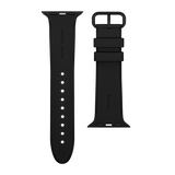 Apple Watch (42/44/SE/45/46/49mm) Native Union Curve Strap Black Silikonstropp - Svart