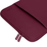 Tech-Protect MacBook / Laptop Neopren  Sleeve 15-16" (36.5 x 25.5 cm) med Ekstra Lomme - Burgund