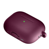 Apple Airpods Pro 2nd Gen (2022) Silikondeksel med Karabinkrok - Bordeaux