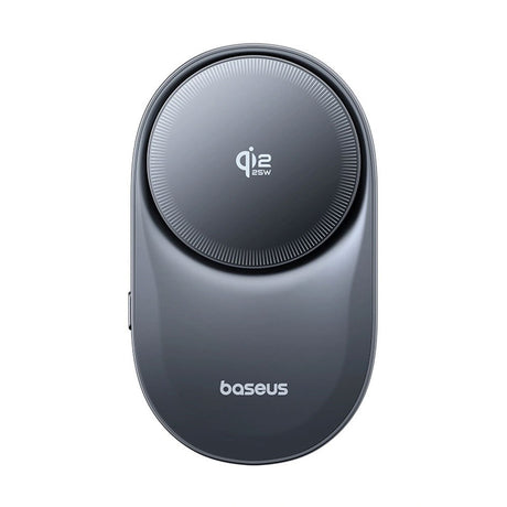Baseus Magnetisk Bilholder med Trådløs Lading & Vifte - Ventilasjonsgitter - MagSafe Kompatibel - Svart