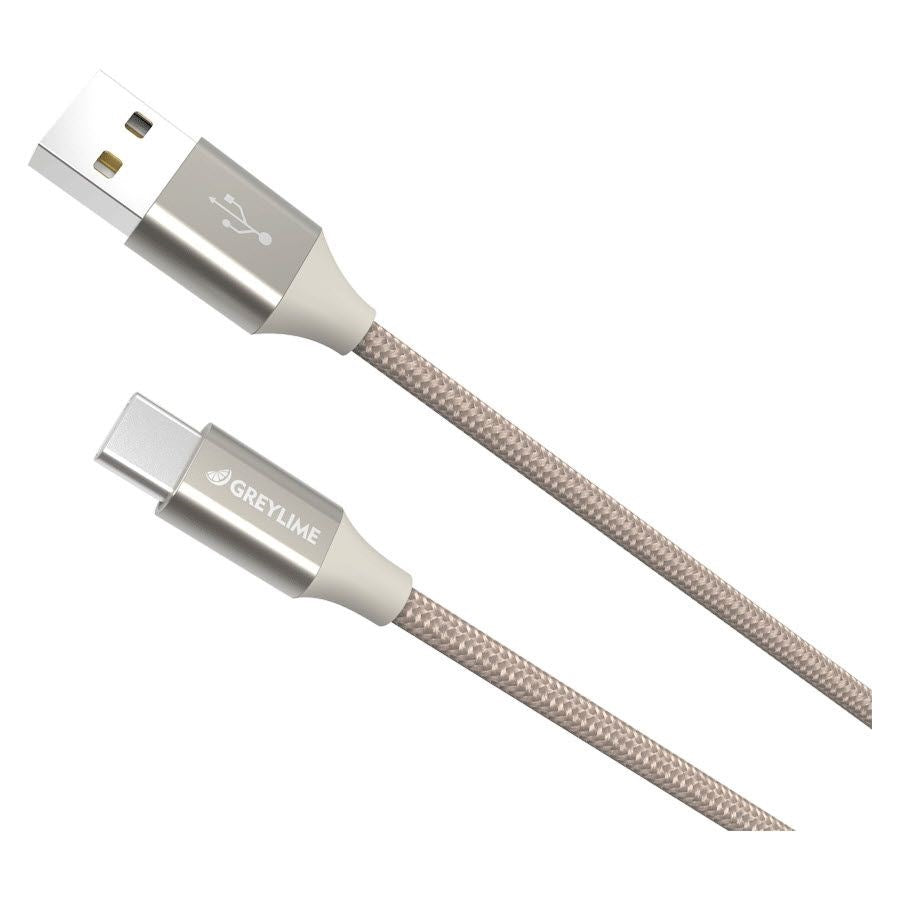 GreyLime Flettet (3A/15W) USB-C Kabel 1 meter - Beige