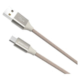 GreyLime Flettet USB-A til Micro USB Kabel 1 meter - Beige