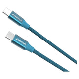 GreyLime Flettet USB-C til USB-C Kabel 2 meter - Blå